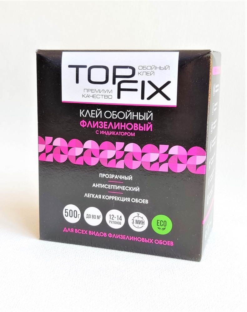 Клей обойный TOP FIX Флизелиновый Индикатор 500 гр.